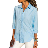 Women's Office Lady Chiffon Irregular Shirt Top Black White Red Long Sleeve Female Blouse 2020 Summer Shirts Tops Plus Size 5XL - ENSEIGNE DENIS