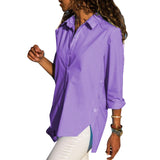 Women's Office Lady Chiffon Irregular Shirt Top Black White Red Long Sleeve Female Blouse 2020 Summer Shirts Tops Plus Size 5XL - ENSEIGNE DENIS