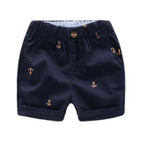 2-9 Years Children Shorts Toddler Kids Short Pant Summer Cotton Anchor