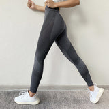 SVOKOR Women Leggings High Waist Peach Hips Gym Leggings Quick-drying Sports Stretch Fitness Pants - ENSEIGNE DENIS
