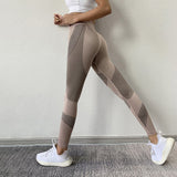 SVOKOR Women Leggings High Waist Peach Hips Gym Leggings Quick-drying Sports Stretch Fitness Pants - ENSEIGNE DENIS