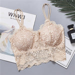 2020 New Arrival Women Push Up Wireless Lace Bra Top Women Plus Size Bralette Underwear Lingerie Full Cup - ENSEIGNE DENIS