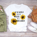 Women 2020 Summer Short Sleeve Floral Flower Fashion Lady T-shirts Top T Shirt Ladies Womens Graphic Female Tee T-Shirt - ENSEIGNE DENIS
