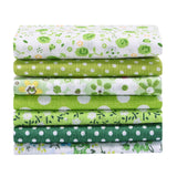 7pcs/set 25x25cm Flower Pattern Cotton Fabric Printed Cloth DIY Handmade Patchwork Material for Needlework Sewing Accessories