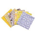 7pcs/set 25x25cm Flower Pattern Cotton Fabric Printed Cloth DIY Handmade Patchwork Material for Needlework Sewing Accessories