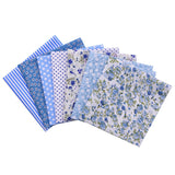 7pcs/set 25x25cm Flower Pattern Cotton Fabric Printed Cloth DIY Handmade Patchwork Material for Needlework Sewing Accessories