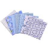 7pcs/set 25x25cm Flower Pattern Cotton Fabric Printed Cloth DIY Handmade Patchwork Material for Needlework Sewing Accessories
