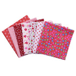 7pcs/set 25x25cm Flower Pattern Cotton Fabric Printed Cloth DIY Handmade Patchwork Material for Needlework Sewing Accessories