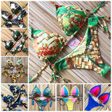 2019 Hot Micro Bikini Push Up Sexy Swimwear Women Printed Summer Swimsuit Beachwear Brazillian Bikini Set Push Up Bathing Suit - ENSEIGNE DENIS