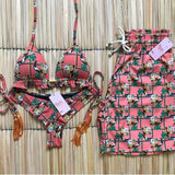 2019 Hot Micro Bikini Push Up Sexy Swimwear Women Printed Summer Swimsuit Beachwear Brazillian Bikini Set Push Up Bathing Suit - ENSEIGNE DENIS