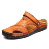 Summer Sandals Men Leather Classic Roman Sandals 2019 Slipper Outdoor Sneaker Beach Rubber Flip Flops Men Water Trekking Sandals - ENSEIGNE DENIS