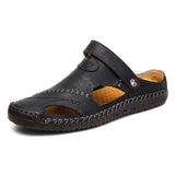Summer Sandals Men Leather Classic Roman Sandals 2019 Slipper Outdoor Sneaker Beach Rubber Flip Flops Men Water Trekking Sandals - ENSEIGNE DENIS