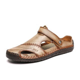 Summer Sandals Men Leather Classic Roman Sandals 2019 Slipper Outdoor Sneaker Beach Rubber Flip Flops Men Water Trekking Sandals - ENSEIGNE DENIS