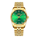 CHENXI Luxury Couple Watch Golden Fashion Stainless Steel Lovers Watch Quartz Wrist Watches For Women & Men Analog Wristwatch - ENSEIGNE DENIS