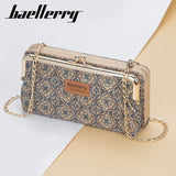 2020 Fashion New Women Wallets Wood Grain Chain Long High Quality Phone Holder Classic Female Purse Zipper Wallet For Women - ENSEIGNE DENIS