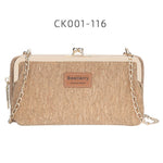 2020 Fashion New Women Wallets Wood Grain Chain Long High Quality Phone Holder Classic Female Purse Zipper Wallet For Women - ENSEIGNE DENIS