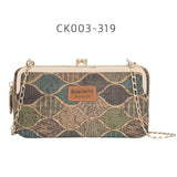 2020 Fashion New Women Wallets Wood Grain Chain Long High Quality Phone Holder Classic Female Purse Zipper Wallet For Women - ENSEIGNE DENIS