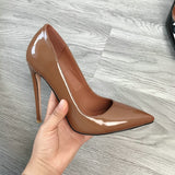 2020 Women Classic Pumps Extreme High Heels 12cm Sexy Stilettos Ladies Pointed Toe Shoes Nude Red Blue Black Beige Leopard Heels - ENSEIGNE DENIS