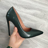 2020 Women Classic Pumps Extreme High Heels 12cm Sexy Stilettos Ladies Pointed Toe Shoes Nude Red Blue Black Beige Leopard Heels - ENSEIGNE DENIS