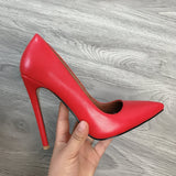 2020 Women Classic Pumps Extreme High Heels 12cm Sexy Stilettos Ladies Pointed Toe Shoes Nude Red Blue Black Beige Leopard Heels - ENSEIGNE DENIS