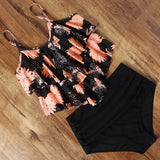 Leopard Bikini 2020 High Waist Bikini Animal Print Tankini Floral Swimsuit Brazilian Ruffle Swimsuit Plus Size Swimwear Women - ENSEIGNE DENIS