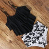 Leopard Bikini 2020 High Waist Bikini Animal Print Tankini Floral Swimsuit Brazilian Ruffle Swimsuit Plus Size Swimwear Women - ENSEIGNE DENIS