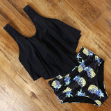 Leopard Bikini 2020 High Waist Bikini Animal Print Tankini Floral Swimsuit Brazilian Ruffle Swimsuit Plus Size Swimwear Women - ENSEIGNE DENIS