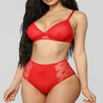 2PCS Bikini Cover Up Beachwer Sexy Women  Lace Babydoll Underwear Nightwear Sleepwear G-string Set NEW - ENSEIGNE DENIS