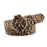 2020 Designer Leather Snake Zebra Belt Leopard Women Female Fashion Waist Double Ring Circle Buckle Girl Jeans Dress Wild Belts - ENSEIGNE DENIS
