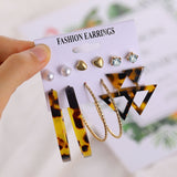 2020 Vintage Pearl Twist Big Circle Earrings Set for Women Fashion Geometric Imitation Pearl Crystal Earrings Jewelry - ENSEIGNE DENIS