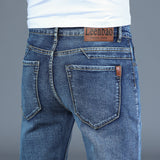 Spring Autumn 2020 Men's Smart Jeans Business Fashion Straight Regular Blue Stretch Denim Trousers Classic Men Plus Size 28-40 - ENSEIGNE DENIS