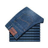 Spring Autumn 2020 Men's Smart Jeans Business Fashion Straight Regular Blue Stretch Denim Trousers Classic Men Plus Size 28-40 - ENSEIGNE DENIS