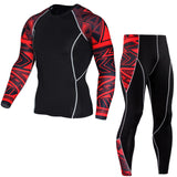 Winter Thermal Underwear Set Men's Sportswear Running Training Warm Base Layer Compression Tights Jogging Suit Men's Gym 2019 - ENSEIGNE DENIS