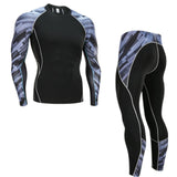 Winter Thermal Underwear Set Men's Sportswear Running Training Warm Base Layer Compression Tights Jogging Suit Men's Gym 2019 - ENSEIGNE DENIS