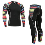 Winter Thermal Underwear Set Men's Sportswear Running Training Warm Base Layer Compression Tights Jogging Suit Men's Gym 2019 - ENSEIGNE DENIS