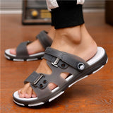 Male Fashion High Quality Plus Size Home & Beach Sandals Men Casual Durable Anti Skid Peep Toe Summer Sandals Sandalias A5756 - ENSEIGNE DENIS