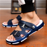 Male Fashion High Quality Plus Size Home & Beach Sandals Men Casual Durable Anti Skid Peep Toe Summer Sandals Sandalias A5756 - ENSEIGNE DENIS