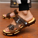 Male Fashion High Quality Plus Size Home & Beach Sandals Men Casual Durable Anti Skid Peep Toe Summer Sandals Sandalias A5756 - ENSEIGNE DENIS