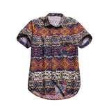 2020 Men Shirts Short Sleeve Printed Pocket Colorful Casual Blouse Hawaiian shirt Male Tops Summer Geometric Plus Size Shirts 5X - ENSEIGNE DENIS