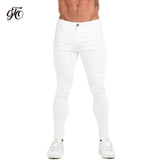 GINGTTO Jeans Men Elastic Waist Skinny Jeans Men 2020 Stretch Ripped Pants Streetwear Mens Denim Jeans Blue - ENSEIGNE DENIS