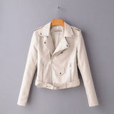 New Arrival 2020 brand Winter Autumn Motorcycle leather jackets yellow leather jacket women leather coat  slim PU jacket Leather - ENSEIGNE DENIS