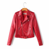 New Arrival 2020 brand Winter Autumn Motorcycle leather jackets yellow leather jacket women leather coat  slim PU jacket Leather - ENSEIGNE DENIS