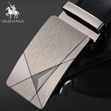 NO.ONEPAUL Brand Fashion Automatic Buckle Black Genuine Leather Belt Men's Belts Cow Leather Belts for Men 3.5cm Width WQE789 - ENSEIGNE DENIS