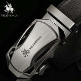 NO.ONEPAUL Brand Fashion Automatic Buckle Black Genuine Leather Belt Men's Belts Cow Leather Belts for Men 3.5cm Width WQE789 - ENSEIGNE DENIS