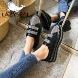 LazySeal Crystal Diamonds Women Flats Bling Woman Shoes Rhinestone Ladies Casual Shoes Round Toe Slip-on Platform Shoes - ENSEIGNE DENIS
