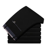 2019 Suit Pants Fashion Elegant Mens Dress Pants Solid Color Straight Long Trousers Men's Slim Fit Formal Trousers Black - ENSEIGNE DENIS