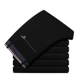 2019 Suit Pants Fashion Elegant Mens Dress Pants Solid Color Straight Long Trousers Men's Slim Fit Formal Trousers Black - ENSEIGNE DENIS