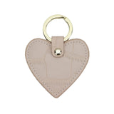 New Design Free Customed Initials Letters Crocodile Pattern Or Saffiano Leather Round Key Chain Key Ring Key Wallet