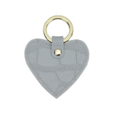 New Design Free Customed Initials Letters Crocodile Pattern Or Saffiano Leather Round Key Chain Key Ring Key Wallet