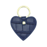 New Design Free Customed Initials Letters Crocodile Pattern Or Saffiano Leather Round Key Chain Key Ring Key Wallet